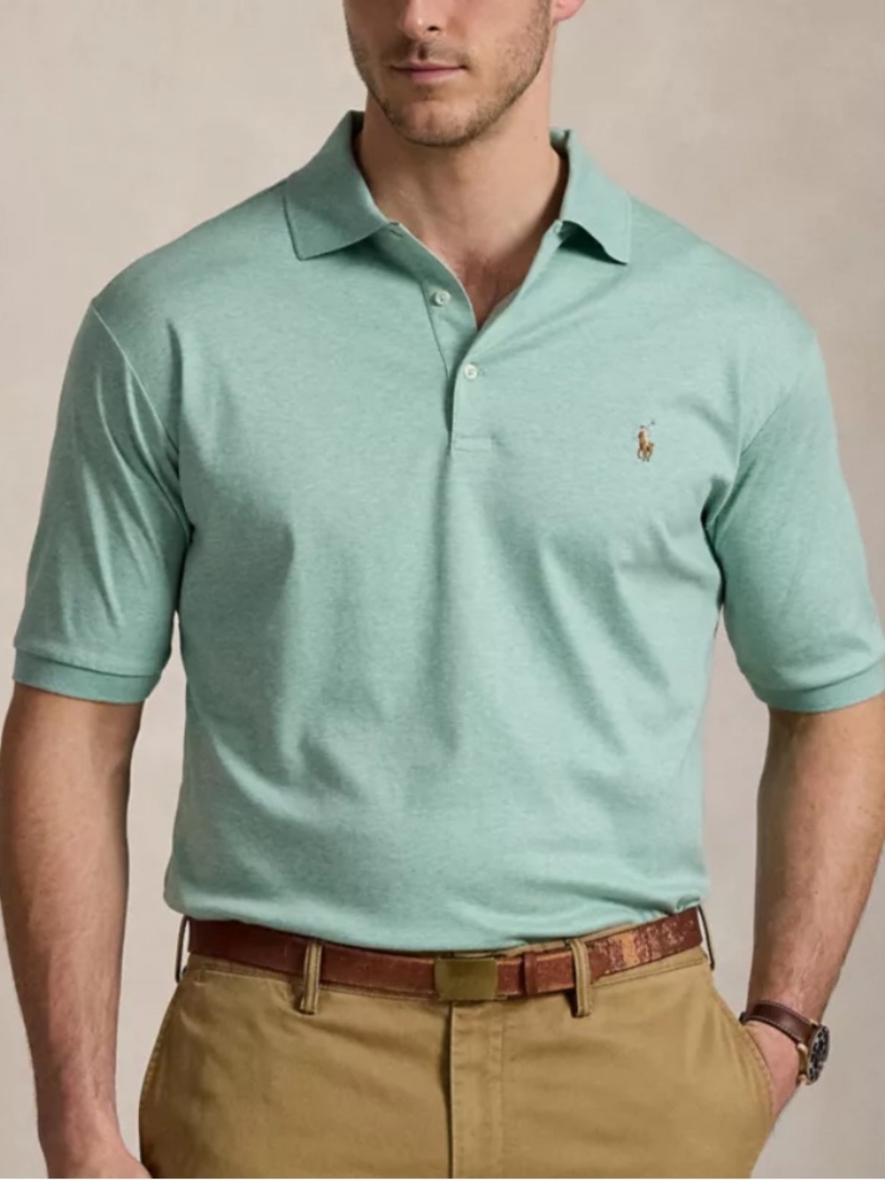 Polo by Ralph Lauren Men's Polo - Seafoam Green